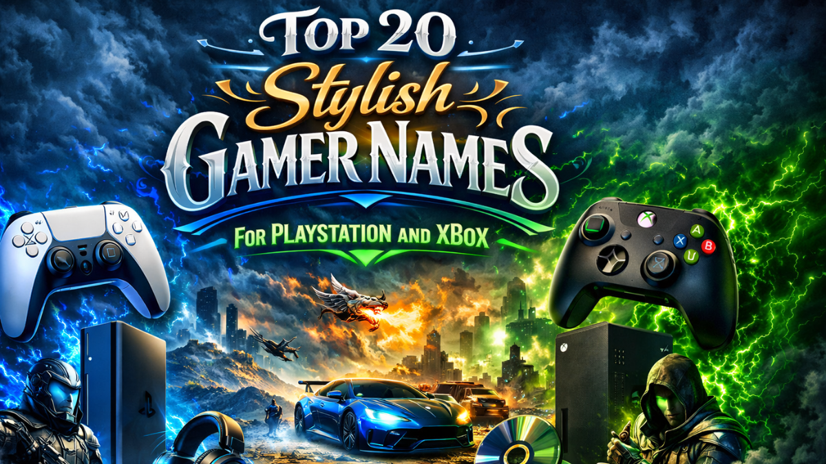 Top 20 Stylish Gamer Names Using Fancy Letters for PlayStation and Xbox