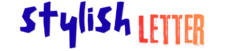stylish letter icon